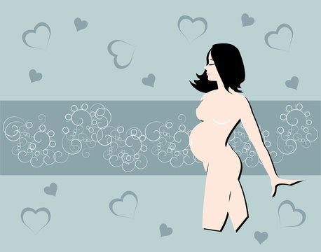 pregnant woman poster