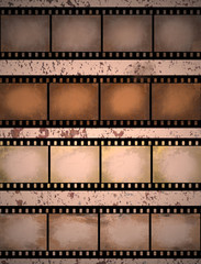 grunge textured film strip