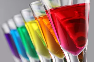 Fotobehang colorfull cocktails © stockphoto-graf