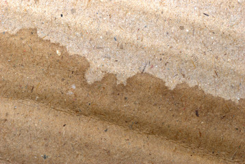 dry and wet  brown corrugate cardboard texture