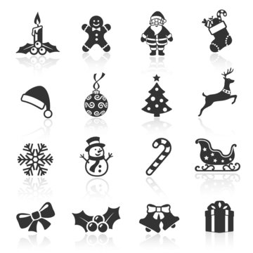 Black Christmas Icons