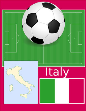 Italy soccer football sport world flag map