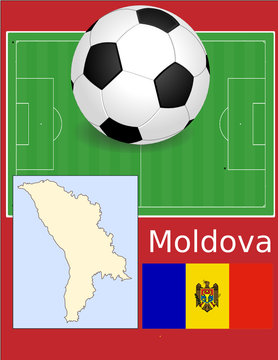 Moldova soccer football sport world flag map