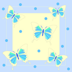 Fototapeta na wymiar Beautiful butterfly illustration