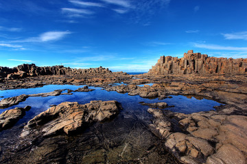 Fototapeta na wymiar coastal rock formations