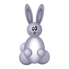 Fototapeta na wymiar Vector illustration of iconic rabbit