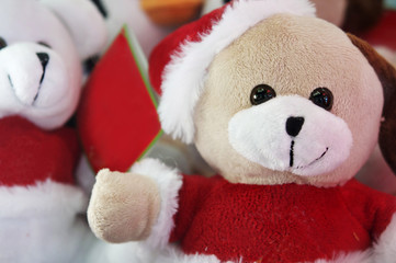 Gift Christmas santa clause teddy bear soft toys