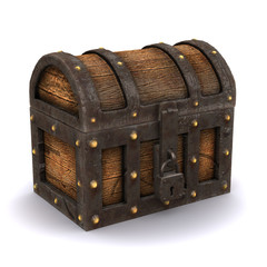 3d Treasure chest closed