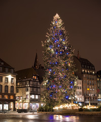 Christmas tree in the city square
