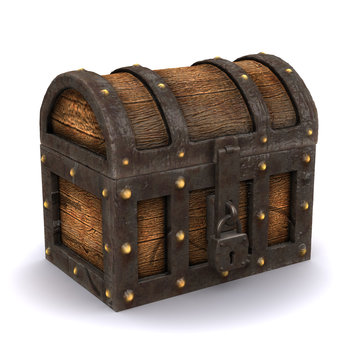 3d Treasure Chest Closed