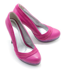 pink high heel shoes