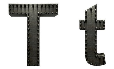 Forge metal font rivet