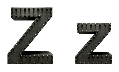 Forge metal font rivet