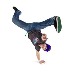 Cool dancer showing his skills