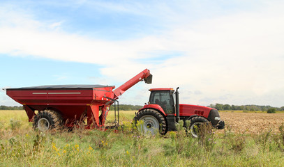 Farm Tractor and Wagon