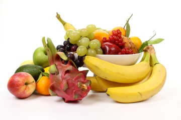 Fruits on a fruit-dish