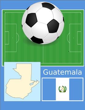 Guatemala soccer football sport world flag map