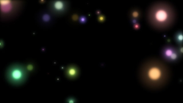 Color blur particles, loop
