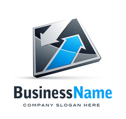 Naklejka premium logo flèches