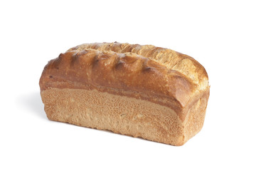 Whole single fresh loaf of bread