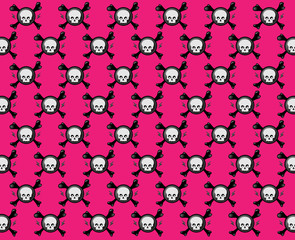 pink skull pattern