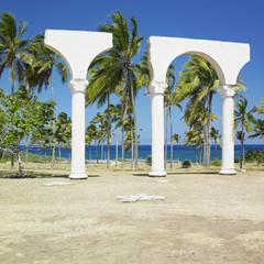 memorial of Columbus's landing, Bahía de Bariay, Cuba
