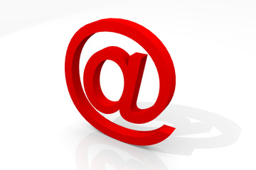 Obraz premium email alias in 3D