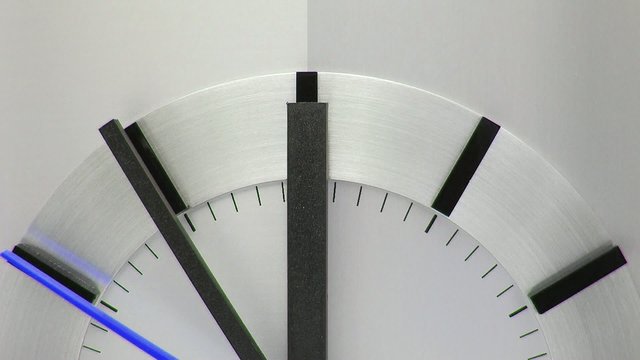 Time Concept - Uhr blauem Sekunden Zeiger