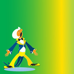 человек поет