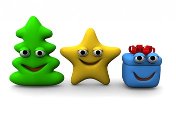 navidad objetos vivos