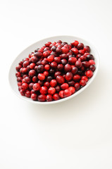 Bowl of cranberries