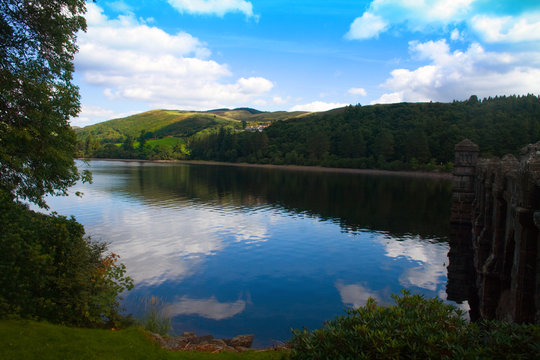 View of Lake Vyrnwy in Mid Wales