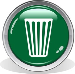 bouton poubelle
