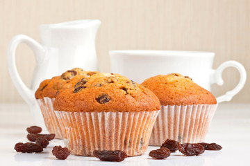 Breakfast with muffins