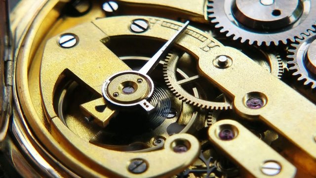 Watch Mechanism gold - Video - Uhrwerk Golduhr