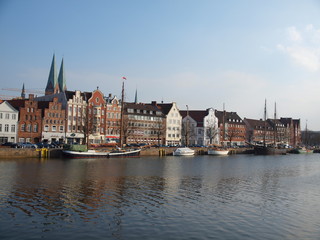 Lübeck, Altstadt mit Schonern