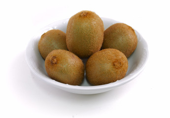 kiwis isolated on a white background