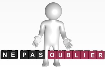 Cubes - 249 - NE PAS OUBLIER