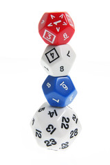Stack of Number Dice