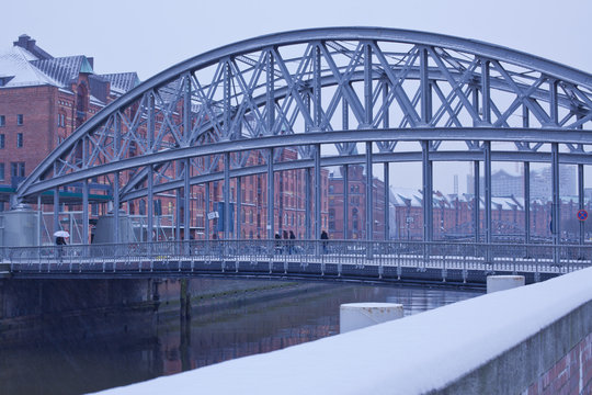 Hamburg, Kornhausbr&uuml;cke zur Speicherstadt