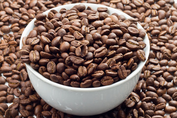Coffee beans in bowl