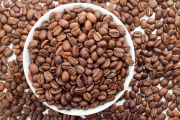 Coffee beans in bowl