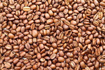Coffee beans background