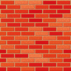 Obraz premium Red brick wall with noise textures.