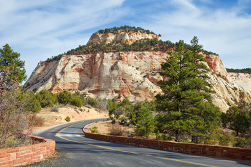 Zion Canyon Mesa along Highway 9