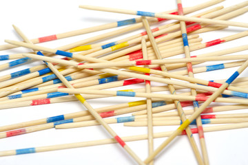 stack of mikado sticks