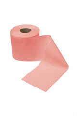 Red toilet paper