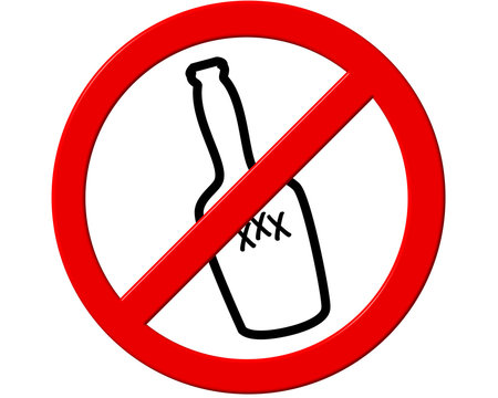 Schild: Alkohol Verboten