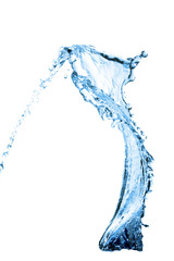 Fototapeta na wymiar water splash isolated on the white background