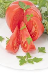 tomato and parsley